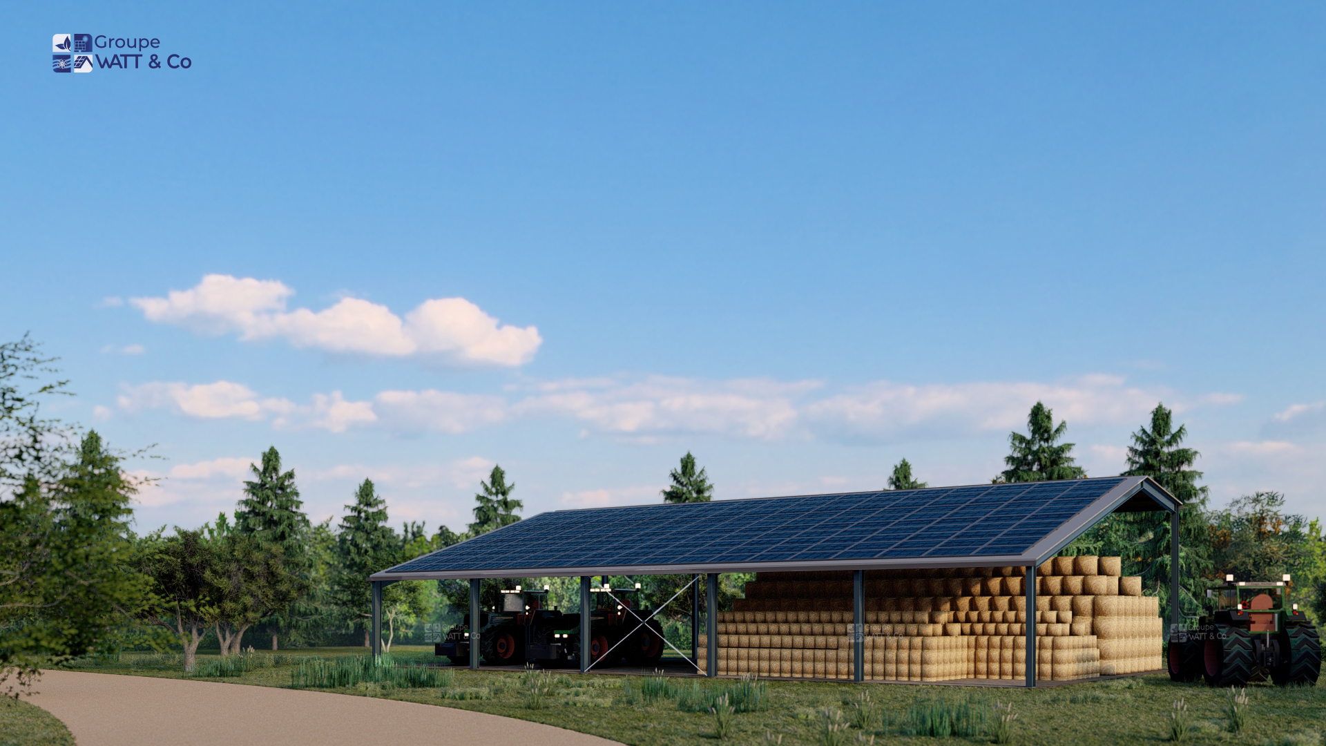 Profitez d'un bâtiment photovoltaïque financé de 495 m²