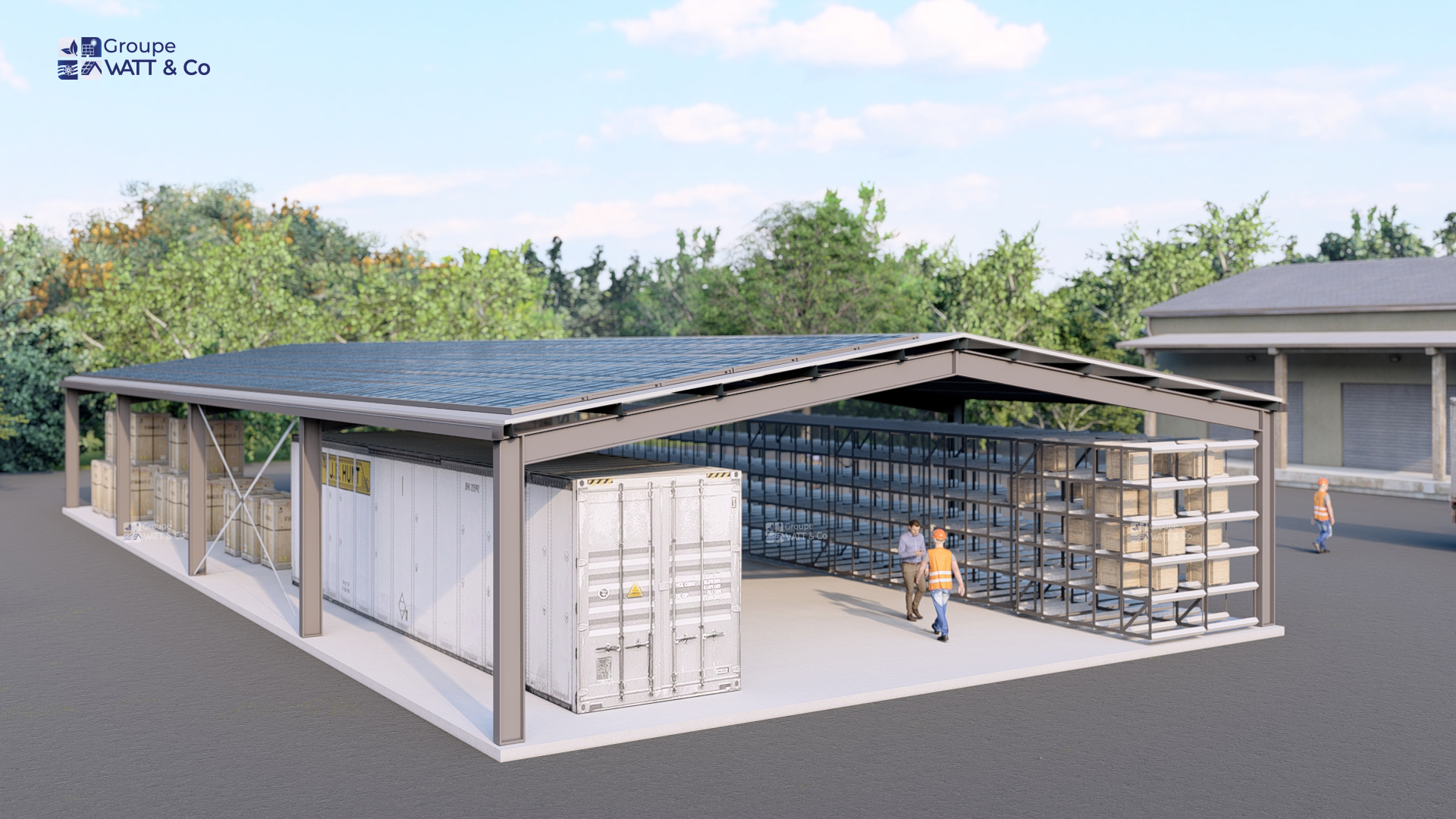 Bâtiment photovoltaïque financé de 495 m²