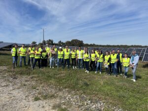 Les équipes de Watt & Co en visite pédagogique de la centrale au sol de Saint-Gein