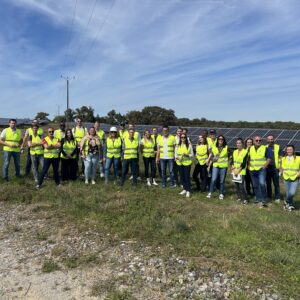 Les équipes de Watt & Co en visite pédagogique de la centrale au sol de Saint-Gein