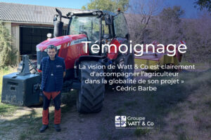 Visuel témoignage Cédric Barbe pour WATT & CO