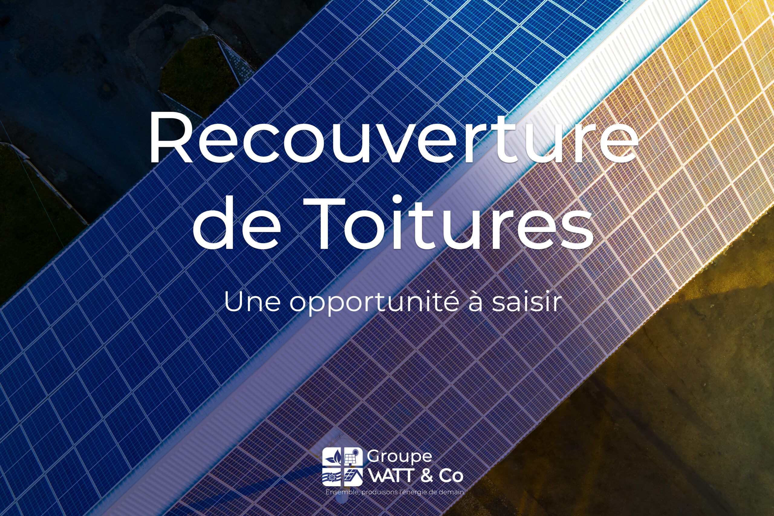 Visuel couverture de toiture photovoltaïque