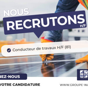 Recrute Conducteur de travaux