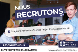 Recrute stagiaire assistant chef de projet photovoltaïque