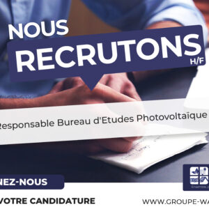 Offre emploi H/F – Responsable Bureau d’Etudes Photovoltaïque – Mazamet