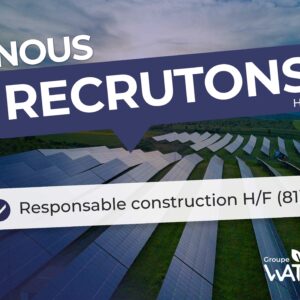 Offre d'emploi responsable construction Mazamet