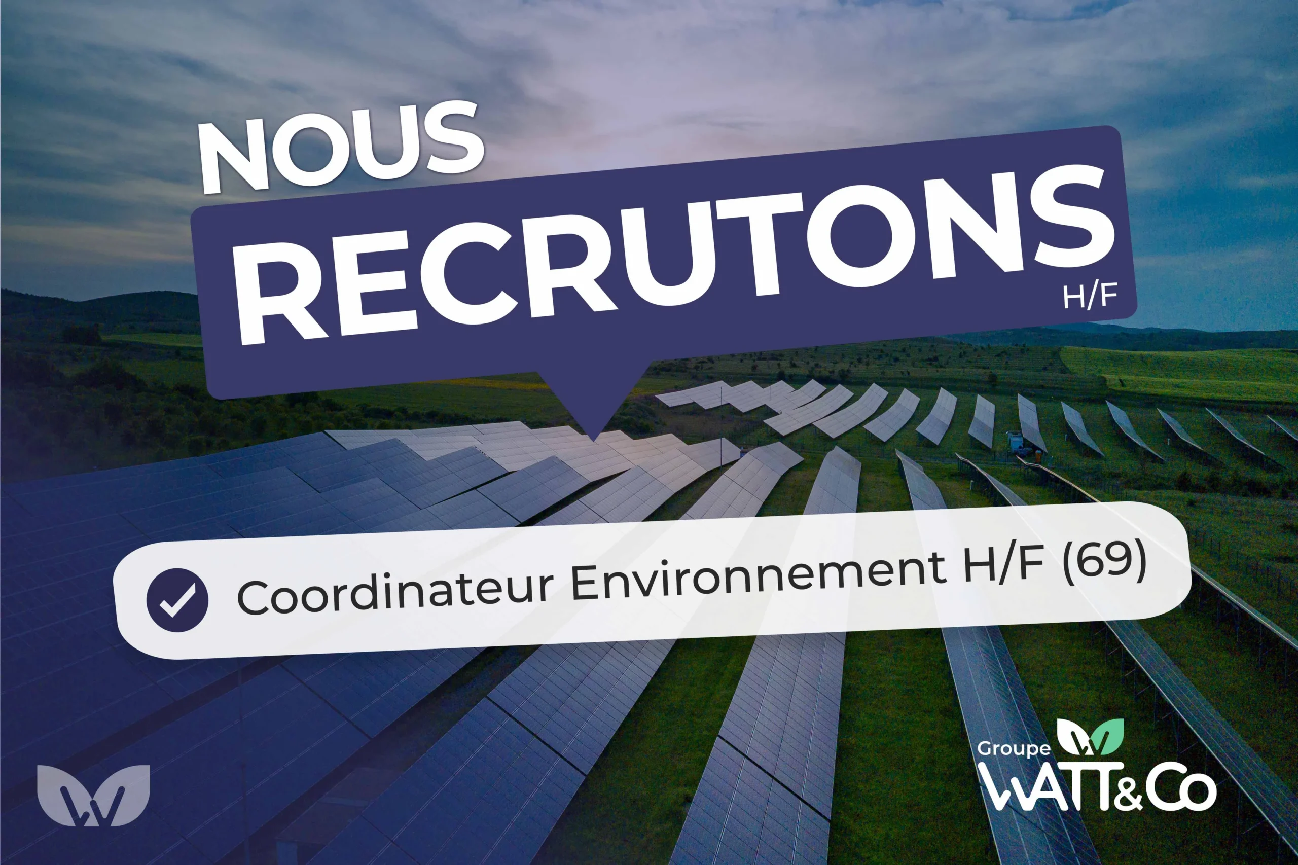 Offre d'emploi coordinateur environnement