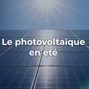 Panneaux photovoltaïques sous le soleil d’été