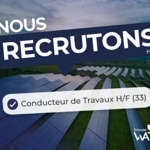 Offre emploi H/F – Conducteur de travaux – Bordeaux