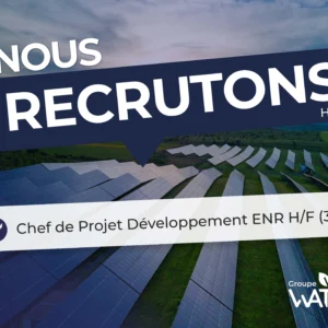 Offre emploi H/F – Chef de Projet Développement ENR – Toulouse